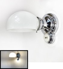 画像1: 1930's Art Deco "Chrome" Bathroom Lamp (1)