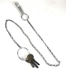 画像1: 1920-40's  BELT CLIP with Steel Chain & Keys (1)