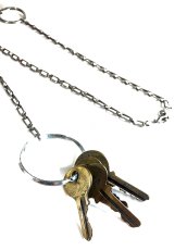 画像2: 1920-40's  BELT CLIP with Steel Chain & Keys (2)