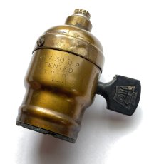 画像1: 1910's【H.T.Paiste Co.】Lamp Socket -＊パーツ取り用＊- (1)