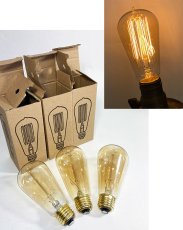 画像1: 【NEW】 "Edison" Filament  Bulbs  120V 60W  -＊ラスト1個＊- (1)