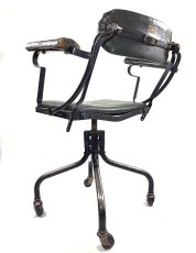 画像4: ☆ DoMore Chair Co.☆  1910-20's "Machine age" Swivel Desk Chair (4)