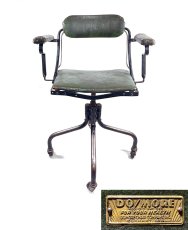 画像1: ☆ DoMore Chair Co.☆  1910-20's "Machine age" Swivel Desk Chair (1)