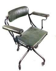 画像14: ☆ DoMore Chair Co.☆  1910-20's "Machine age" Swivel Desk Chair (14)