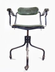 画像2: ☆ DoMore Chair Co.☆  1910-20's "Machine age" Swivel Desk Chair (2)