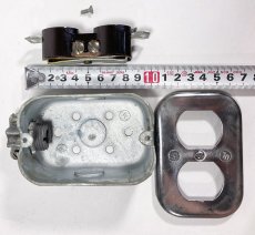 画像8: 1950's【G.E.】Surface Mount Heavy Steel Outlets  (8)