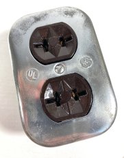 画像3: 1950's【G.E.】Surface Mount Heavy Steel Outlets  (3)