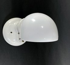 画像4: 1920's Art Deco "Porcelain＆Milk Glass" Bathroom Lamp (4)