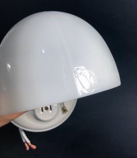 画像9: 1920's Art Deco "Porcelain＆Milk Glass" Bathroom Lamp (9)