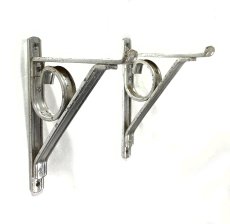 画像1: 1950's Aluminum Shelf Brackets (1)