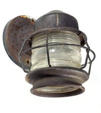 画像5: 1930's "Shabby" Caged Porch Lamp (5)