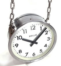 画像4: 1950's【BRILLIE】 “Double-Sided” French Factory Clock (4)