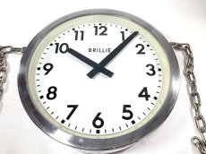 画像17: 1950's【BRILLIE】 “Double-Sided” French Factory Clock (17)