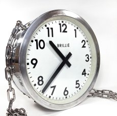 画像11: 1950's【BRILLIE】 “Double-Sided” French Factory Clock (11)