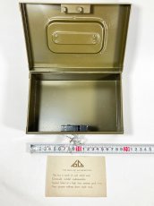 画像6: 1940's "ASCO NEW YORK" Steel Safety Box with Key (6)