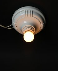 画像6: 1930-40's Art Deco Porcelain Bare Bulb Light (6)