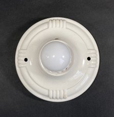 画像3: 1930-40's Art Deco Porcelain Bare Bulb Light (3)