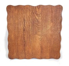 画像1: Antique Solid Oak “Serpentine Edge” Tabletop 【古材です】 (1)