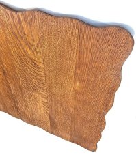 画像2: Antique Solid Oak “Serpentine Edge” Tabletop 【古材です】 (2)