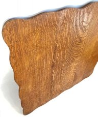 画像3: Antique Solid Oak “Serpentine Edge” Tabletop 【古材です】 (3)
