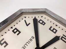 画像10: 1930-40's French【BRILLIE】Octagon Wall Clock (10)