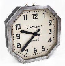 画像1: 1930-40's French【BRILLIE】Octagon Wall Clock (1)