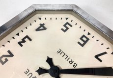 画像11: 1930-40's French【BRILLIE】Octagon Wall Clock (11)