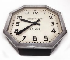 画像7: 1930-40's French【BRILLIE】Octagon Wall Clock (7)