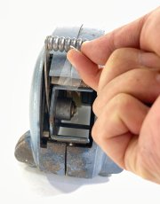 画像13: 1940's Machine Age "BIG-INCH" Iron Tape Dispenser (13)