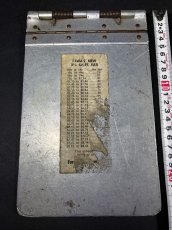 画像4: 1940's 【Wilson-Jones Co.】 "Machine Age" Aluminum Riveted MINI BINDER  【２冊セット】 (4)