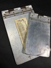 画像1: 1940's 【Wilson-Jones Co.】 "Machine Age" Aluminum Riveted MINI BINDER  【２冊セット】 (1)