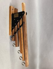 画像4: 1920-30's "Holds more Hanger" Wood＆STEEL Folding Hanger (4)