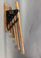 画像4: 1920-30's "Holds more Hanger" Wood＆STEEL Folding Hanger (4)