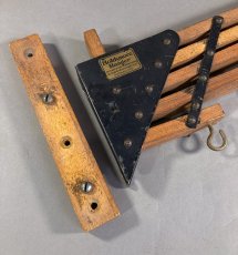 画像6: 1920-30's "Holds more Hanger" Wood＆STEEL Folding Hanger (6)