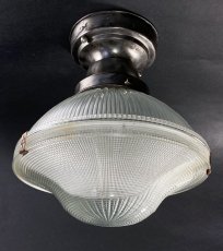 画像2: 1940-50's "HOLOPHANE" Ceiling Light (2)