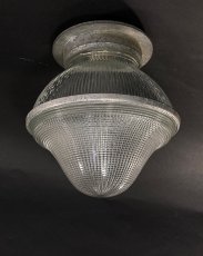 画像2: 1940-50's "HOLOPHANE" Ceiling Light (2)