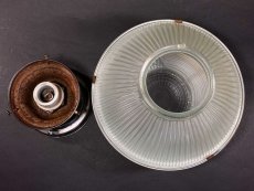 画像10: 1940-50's "HOLOPHANE" Ceiling Light (10)