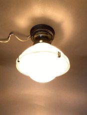 画像3: 1940-50's "HOLOPHANE" Ceiling Light (3)