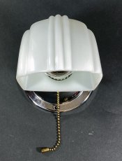 画像7: 1930's Art Deco "Chrome" Bathroom Lamp (7)