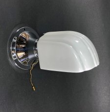 画像5: 1930's Art Deco "Chrome" Bathroom Lamp (5)