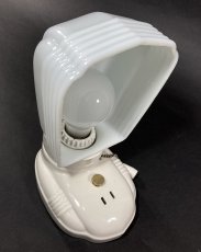 画像6: 1930-40's Art Deco Porcelain Bathroom Lamp (6)