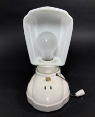 画像4: 1930-40's Art Deco Porcelain Bathroom Lamp (4)