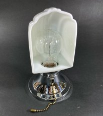 画像6: 1930's Art Deco "Chrome" Bathroom Lamp (6)