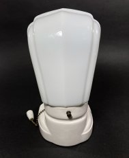 画像7: 1930-40's Art Deco Porcelain Bathroom Lamp (7)