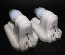 画像6: 1930-40's "PAIR" Art Deco Porcelain Candle Lamp (6)