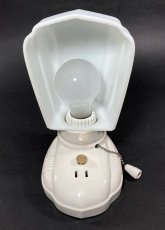 画像5: 1930-40's Art Deco Porcelain Bathroom Lamp (5)