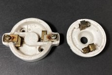 画像5: 1910-20's Porcelain Rosette Lamp parts (5)