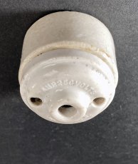 画像3: 1910-20's Porcelain Rosette Lamp parts (3)