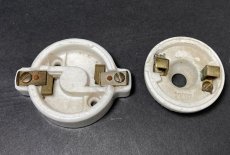 画像5: 1910-20's Porcelain Rosette Lamp parts (5)