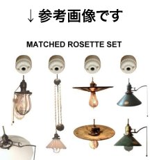 画像6: 1910-20's Porcelain Rosette Lamp parts (6)